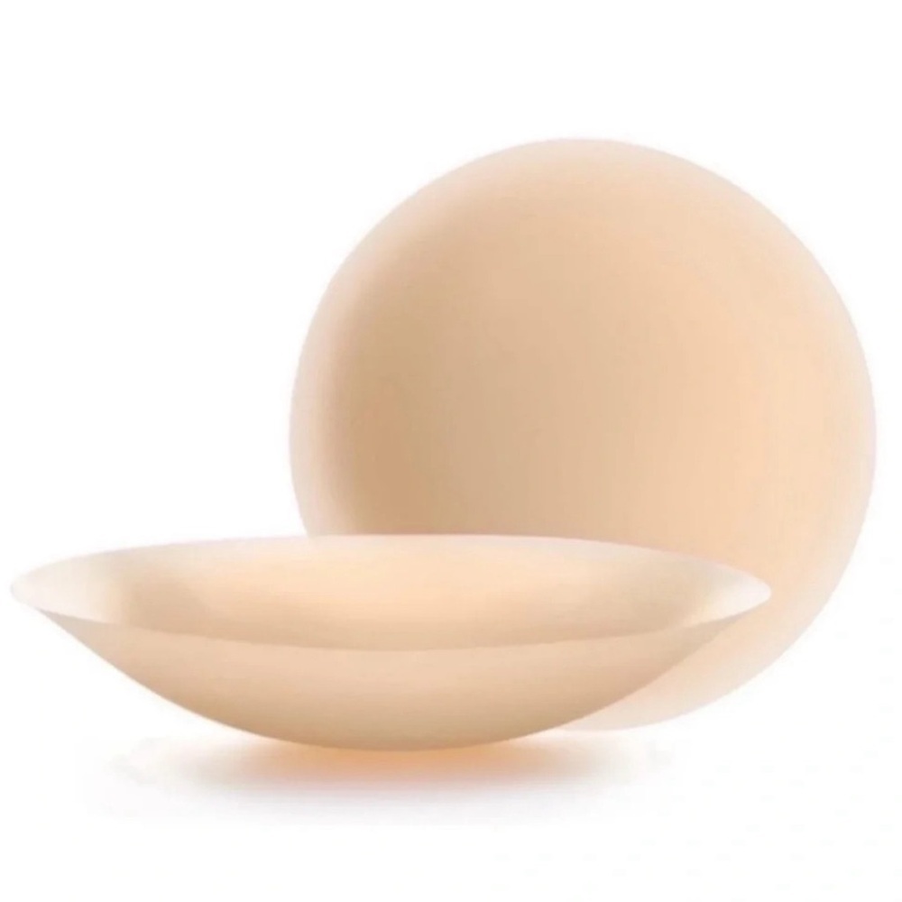 2 Pack Sticky Adhesive Silicone Nipple Covers- Reusable Nipple Covers Light Skin